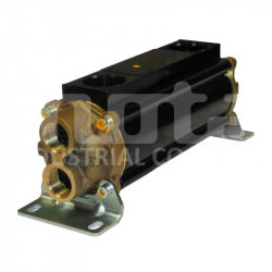 E083-196-2/CN-BR-D-AA Echangeur d'huile hydraulique, version marine avec drain et anodes