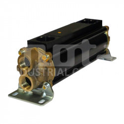 E083-283-2/CN-BR-D-AA Echangeur d'huile hydraulique, version marine avec drain et anodes