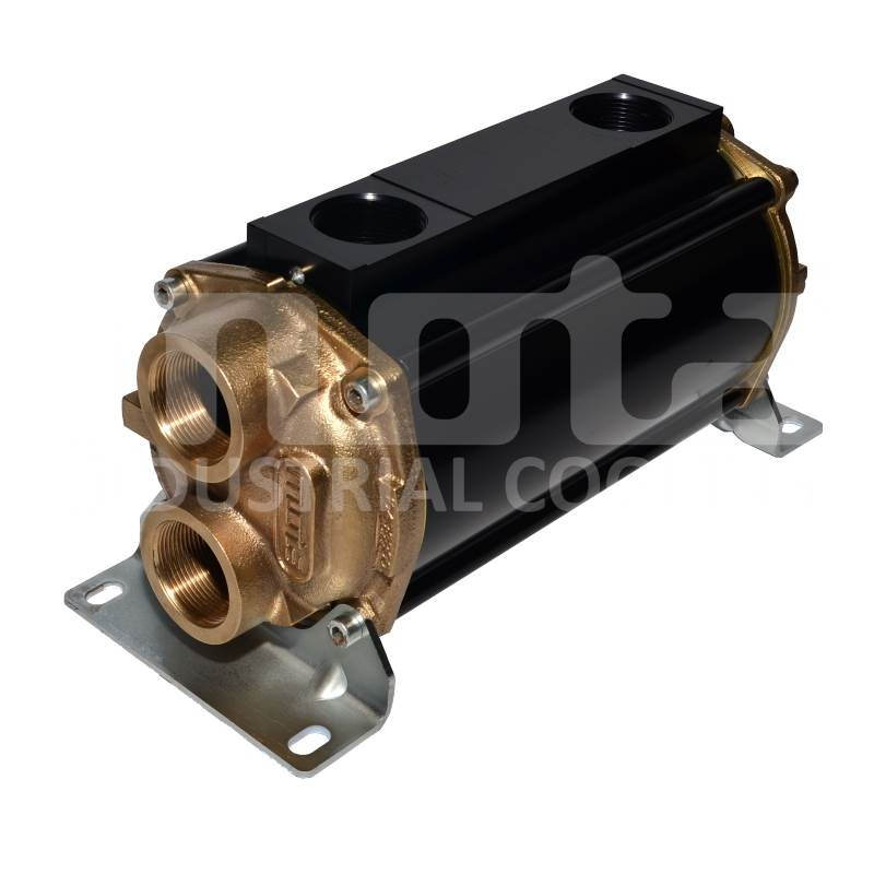 E135-283-2/CN-BR-D-AA Echangeur d'huile hydraulique, version marine avec drain et anodes