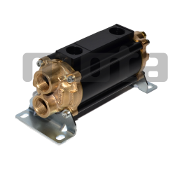 E065-161-2/CN-BR-D-AA Hydraulic oil cooler, marine version with drain and anodes