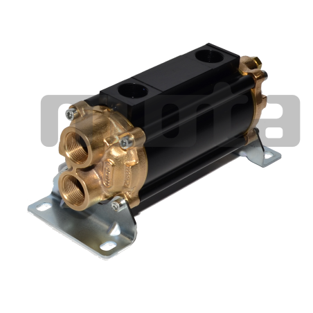 E065-161-2/CN-BR-D-AA Hydraulic oil cooler, marine version with drain and anodes