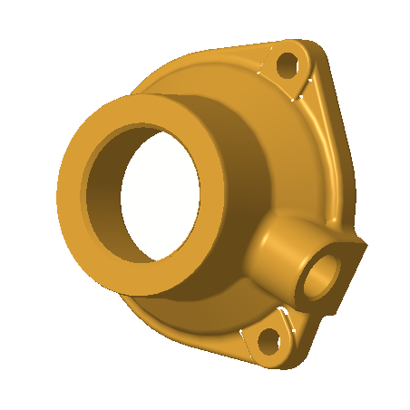 Calotte Ø083 Entrée / Sortie d'eau connexion gaz pour échangeur I083-255-1/G