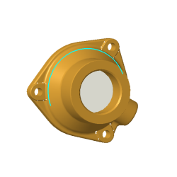 Calotte Ø083 Entrée / Sortie d'eau connexion gaz pour échangeur I083-255-1/G